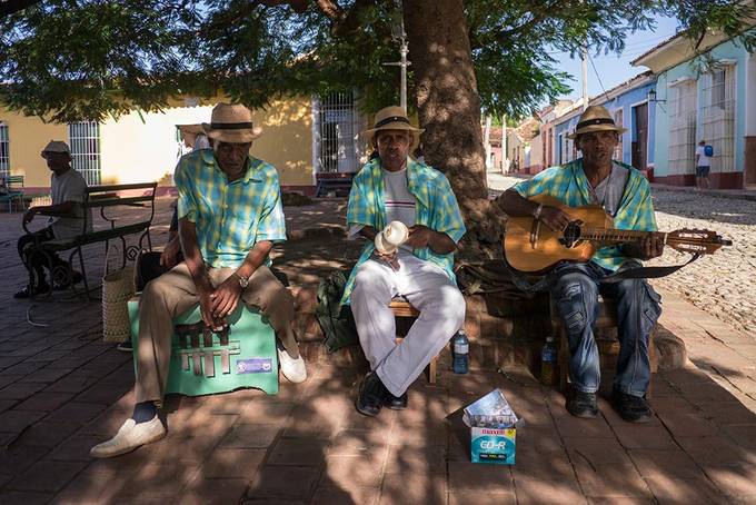 Salsa music in the square