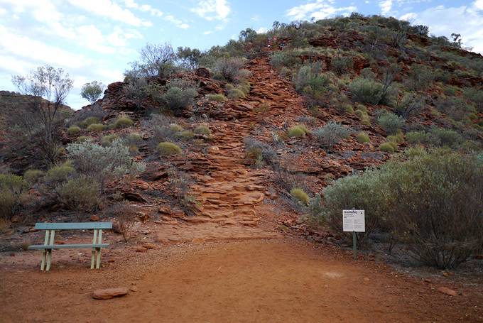 The steps up Kings Canyon
