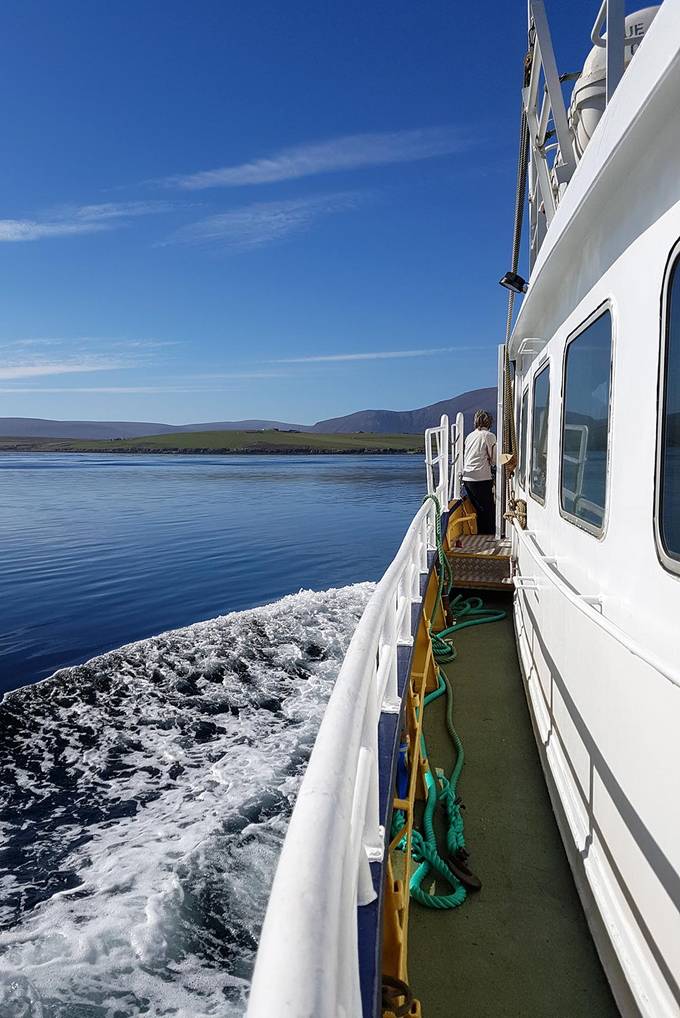 Calm waters on the way to Hoy