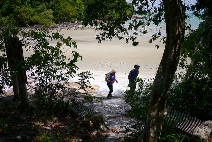 A beach along the way