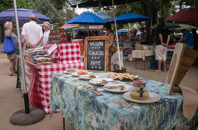 Vegan cheese stall