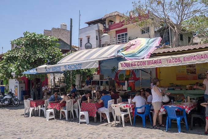 The busy fish taco spot