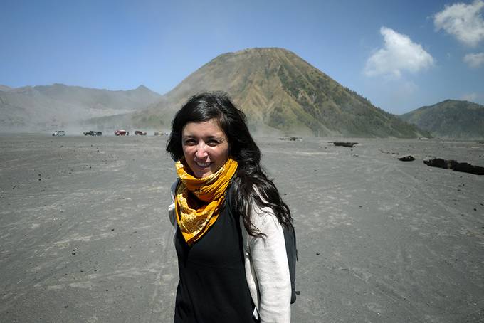 Me in front of Mount Batok