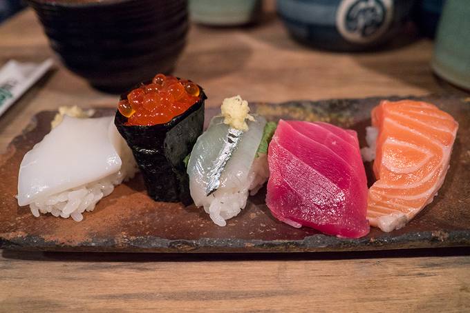 Plate of sushi