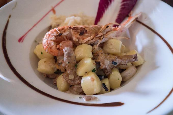 A huge plate of gnocchi