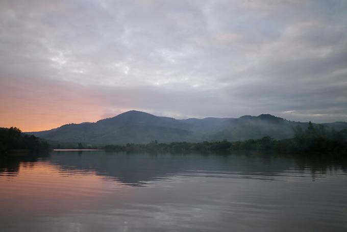 Sunset on the river