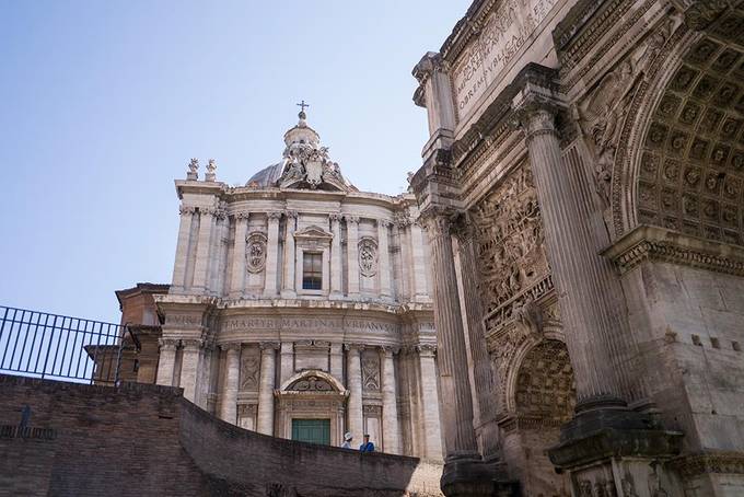 A beautiful church near the Roman Forum