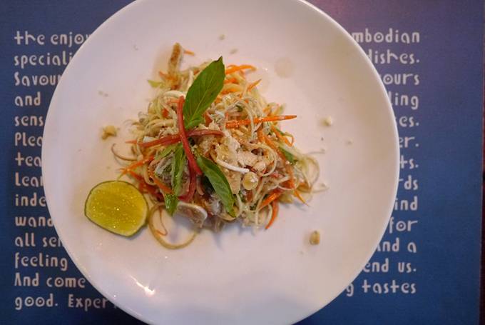 Banana flower salad