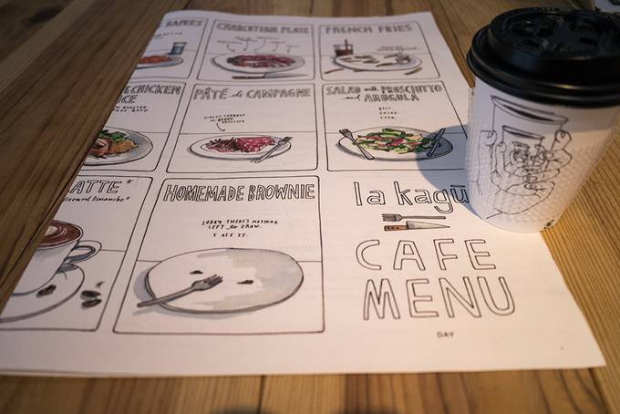 The illustrated menu