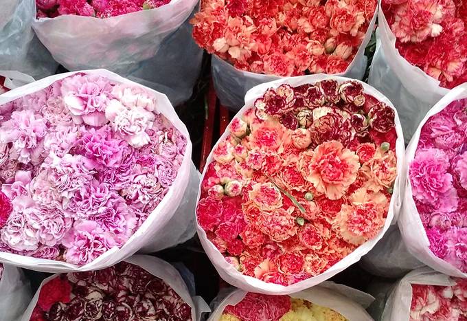 Flowers in the market