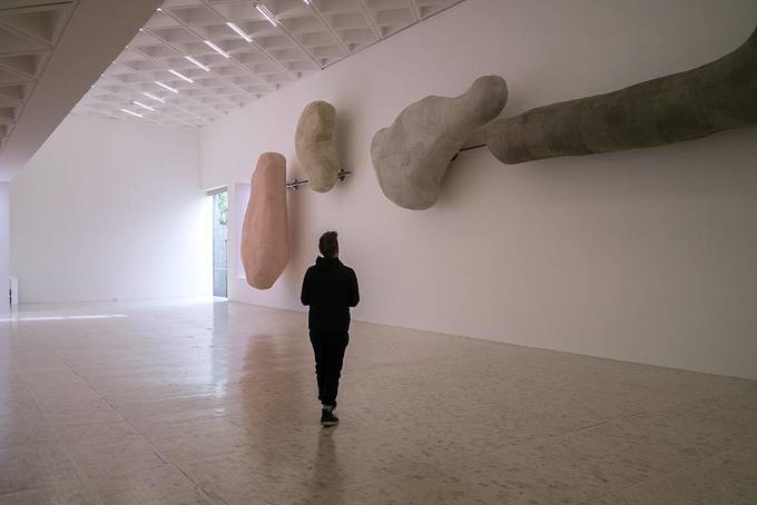 Colin wandering around the Tamayo Gallery