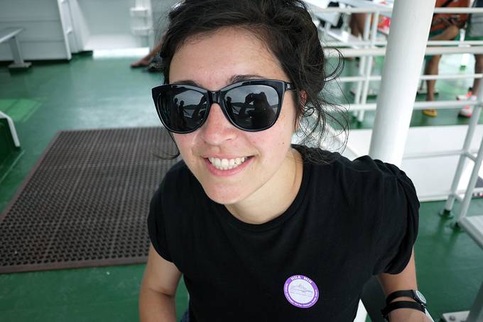 Girl on the ferry